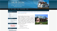 Desktop Screenshot of mur-dom.pl